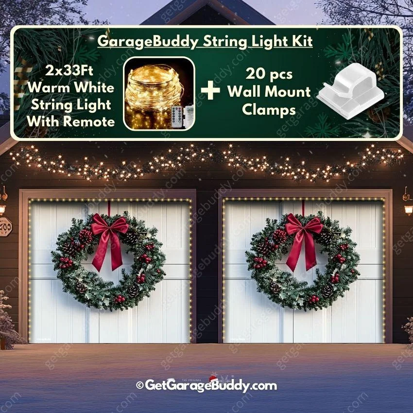 Christmas Wreath | Christmas Garage Door Cover