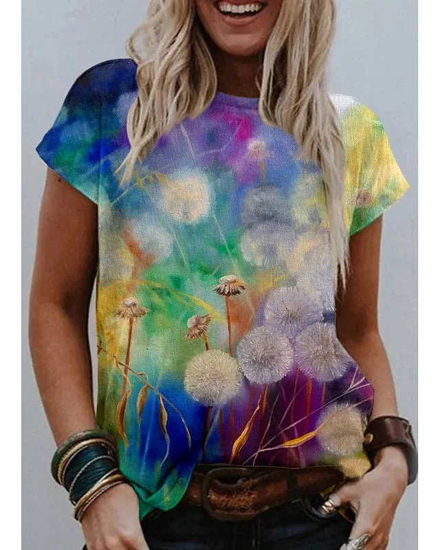 Women Half Sleeve V-neck Solid Color Dress