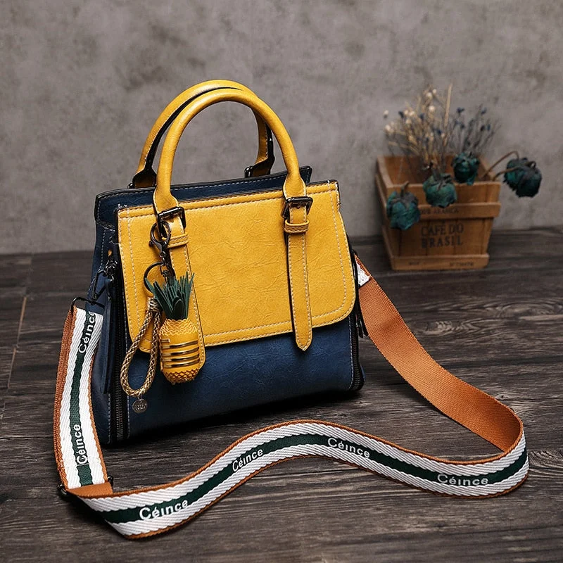 2021 Vintage Real Genuine Leather Handbag Luxury Handbags Women Bags Designer Female Crossbody Bag For Women Shoulder Bag Ladies