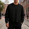 Men's Crew Neck Long-sleeved Sweatshirt, Casual Wear, Solid Color Pullover, Men's Tops for Spring, Autumn and Winter.
