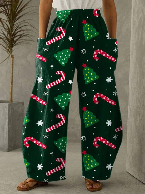 Women's Christmas 3D Digital Print Bloomers Flusfy