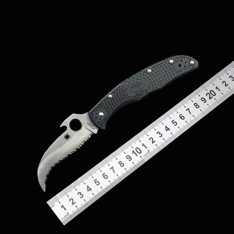 C12 Folding Knife Abs Handle Outdoor Camping Pocket Knife D2 Steel Camping Fruit Knife