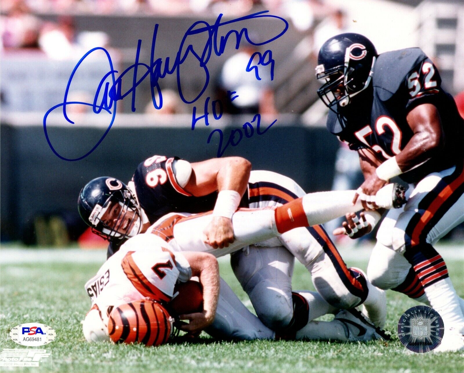 Dan Hampton autographed signed inscribed 8x10 Photo Poster painting NFL Chicago Bears PSA COA