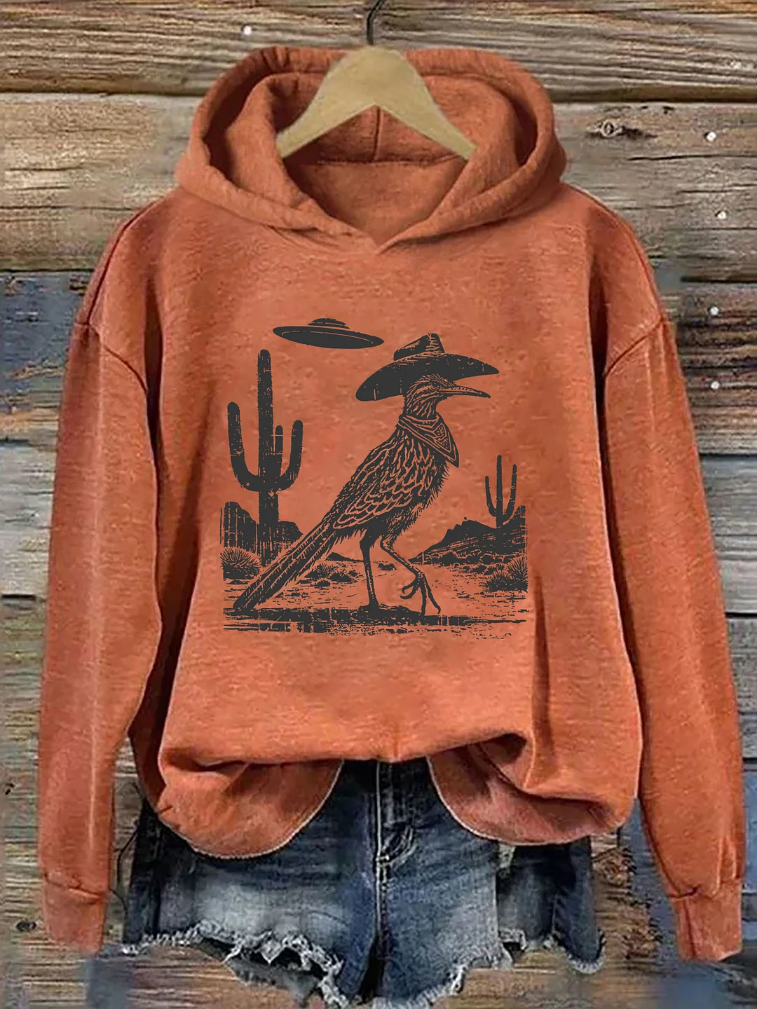 Roadrunner UFO Bird Lover Hoodie