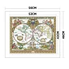 (Big Size) 11CT/14CT Old world map- Counted Cross Stitch   56*46cm/22.05*18.11in(Brand)