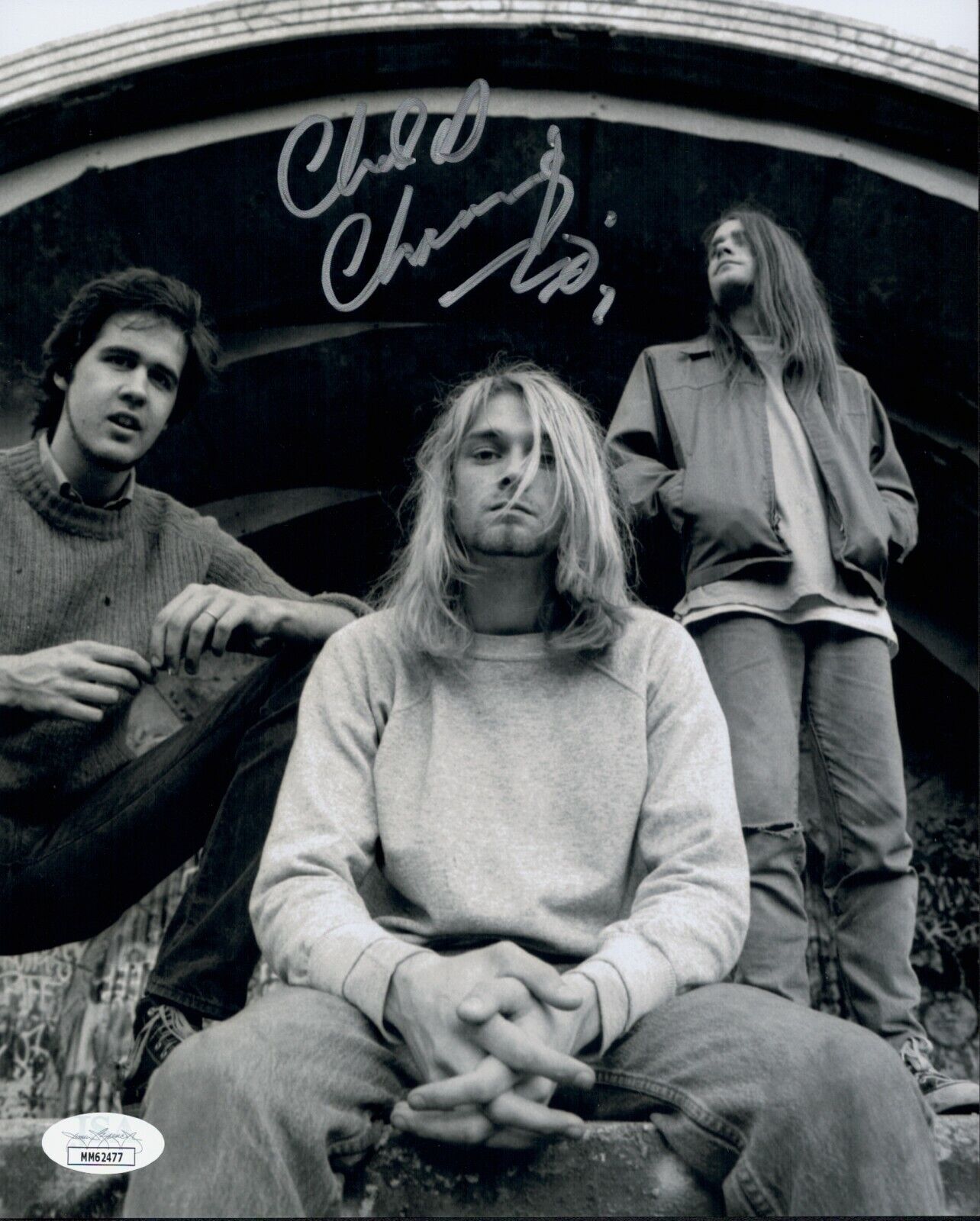 CHAD CHANNING Signed NIRVANA 8x10 Photo Poster painting IN PERSON Autograph JSA COA Cert