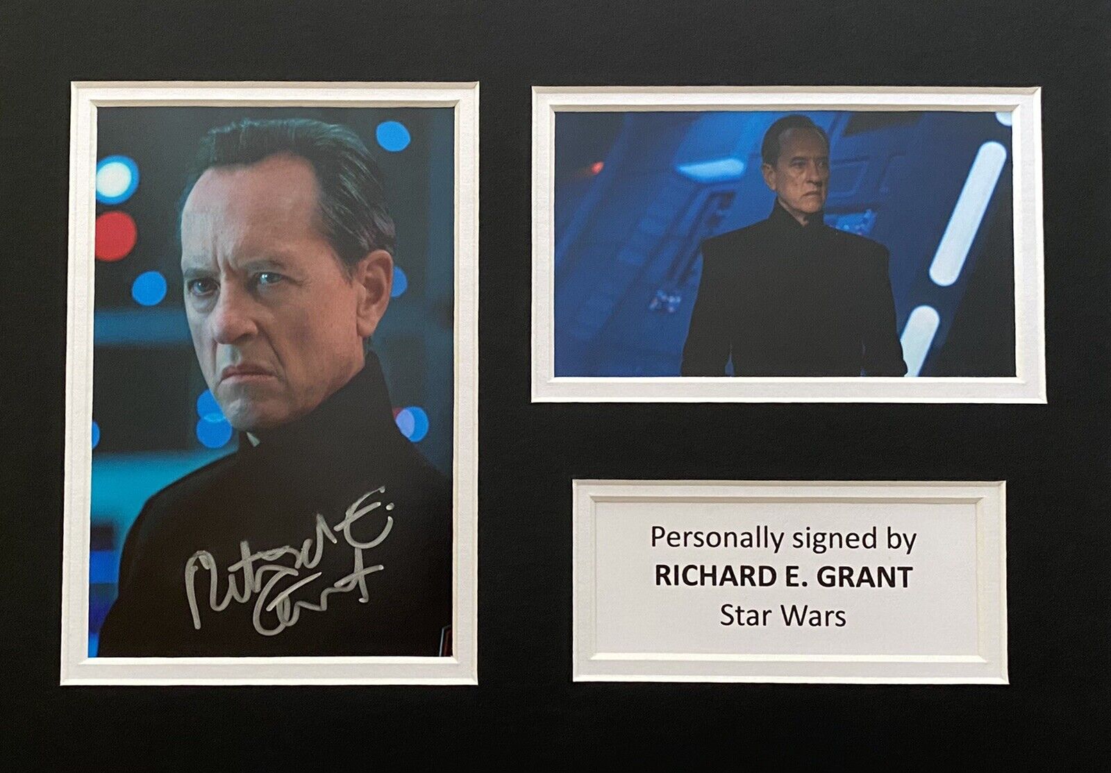 Richard E. Grant Hand Signed Photo Poster painting In A4 Star Wars Mount Display