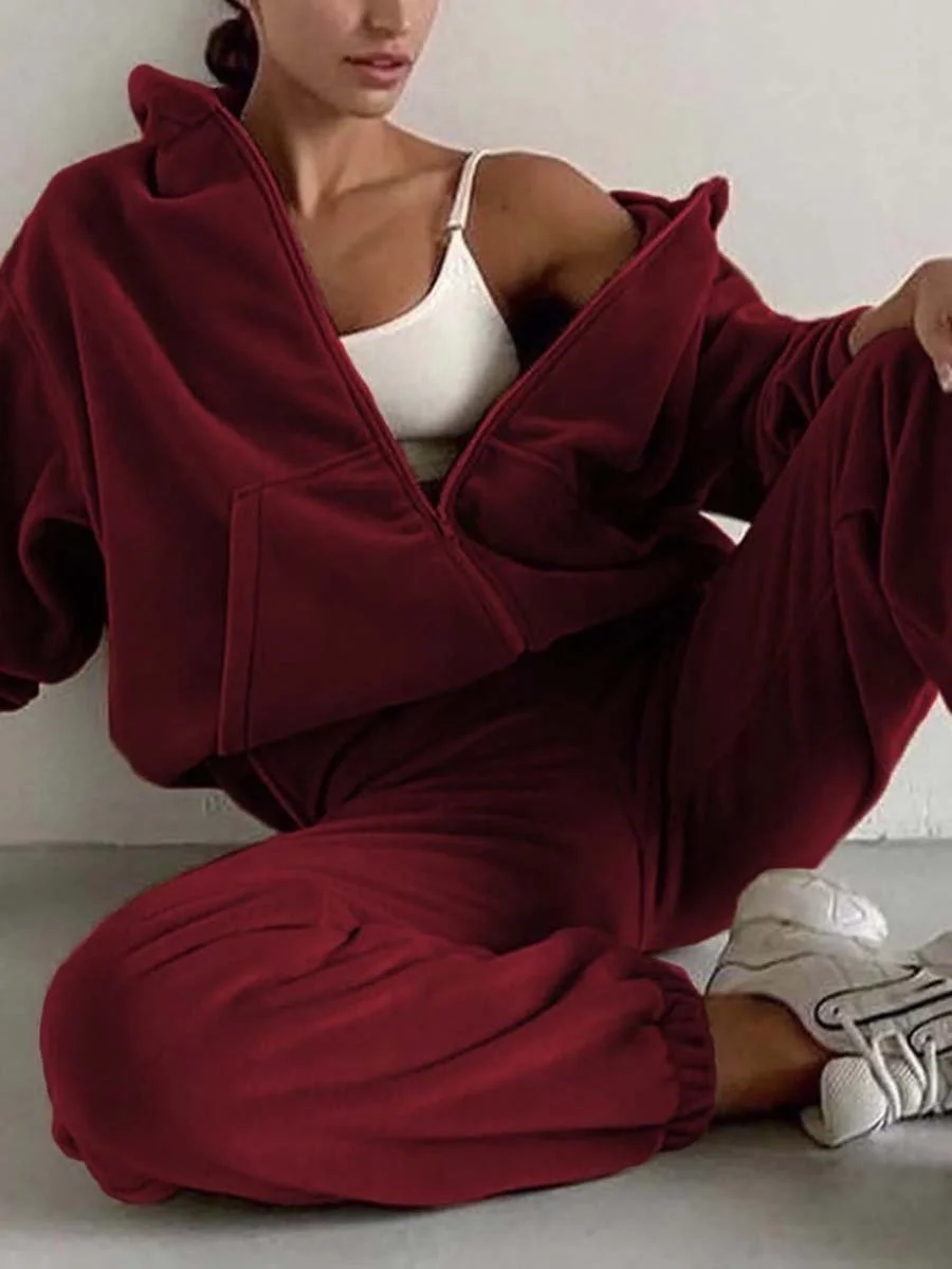 Stylish casual sweater suit