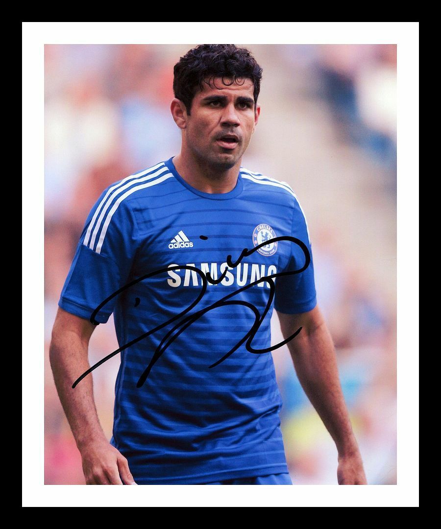 Diego Costa - Chelsea Autographed Signed & Framed Photo Poster painting 3