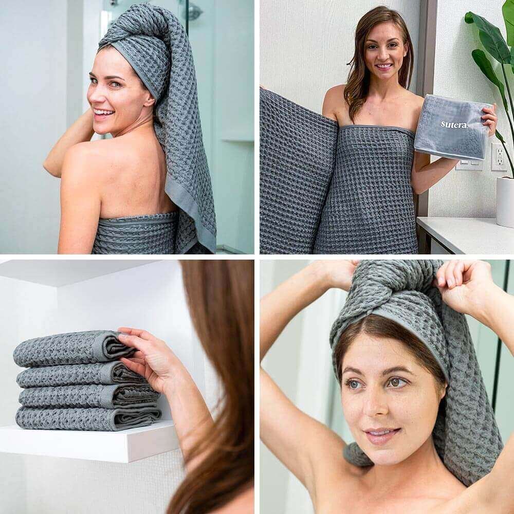 Silver ion bath towel
