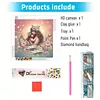 C&acirc;lin m&egrave;re-fille avec une forme sp&eacute;ciale de 5d &agrave; perceuse partielle DIY kits de peinture en diamant pour adultes cadeaux DIY kit d&rsquo;art en diamant 30x30cm
