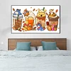 Winnie Puuh Getränke - runder Bohrer Diamond Painting - 70*40cm (große Größe)