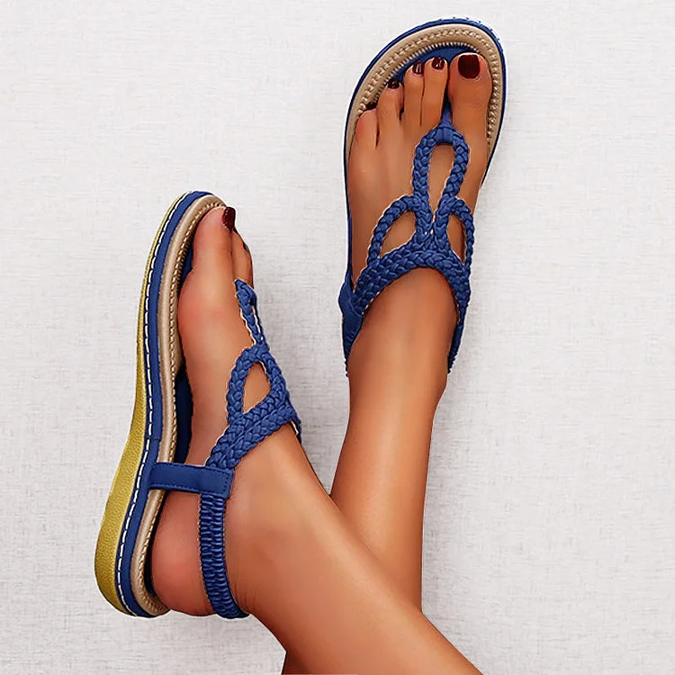 Bohemian Clip Toe Weave Sandals