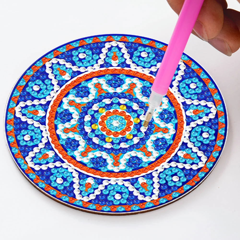 DIY Acrylic Diamond Coaster Set Cartoon Style (6 Piece Set 1 Rack)