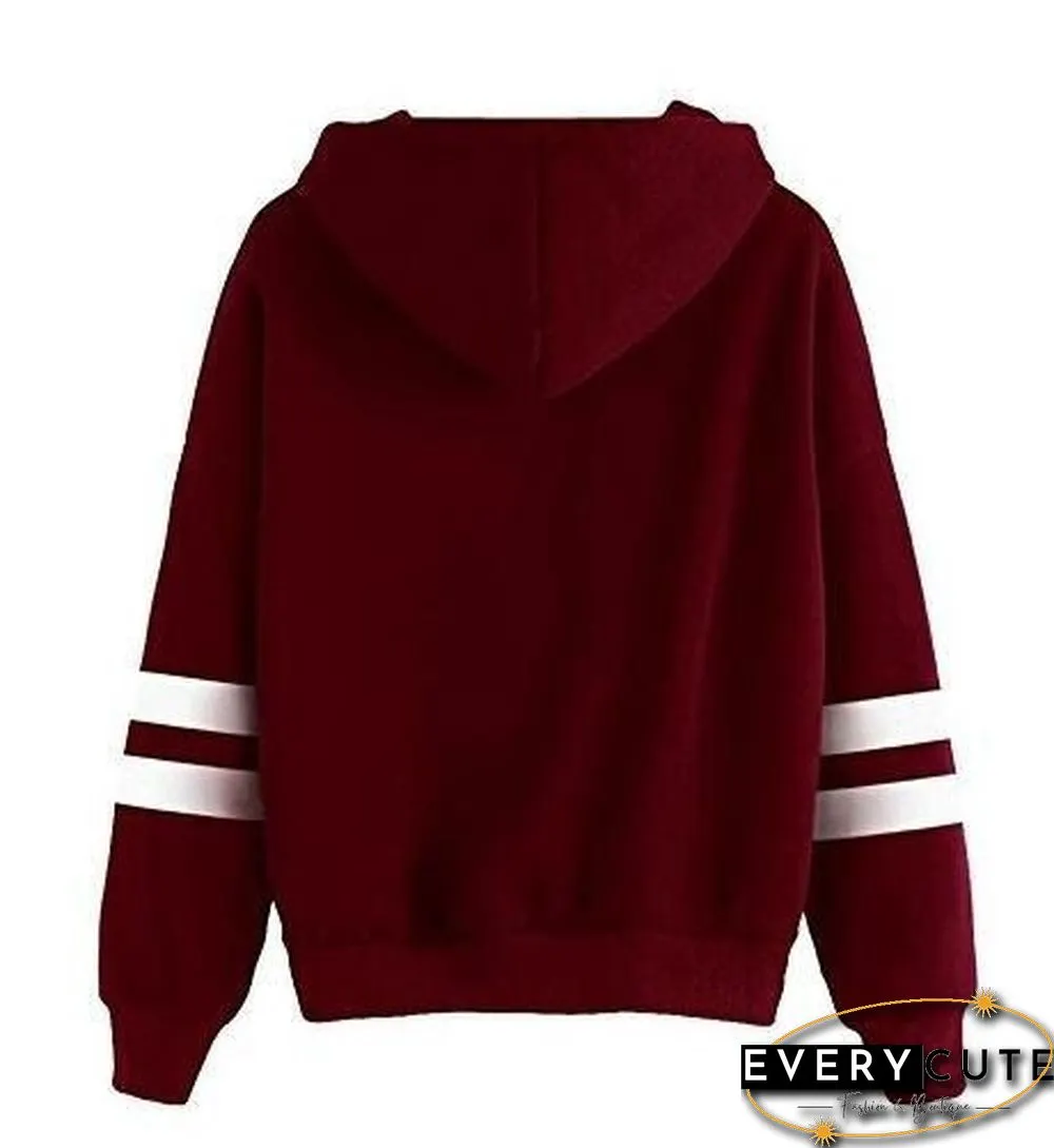Heartbeat Line Printed Hoodies For Women Fashion Casual Graphic Creative Personalized