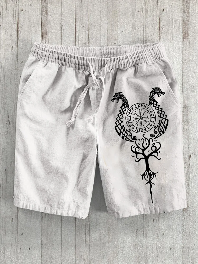 Men's Viking Totem Vintage Shorts / Rvogue / Rvogue