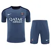 2025/2026 Psg Paris Pre-Match Training Haze Blue Shirt+Shorts 1:1 Thai Quality