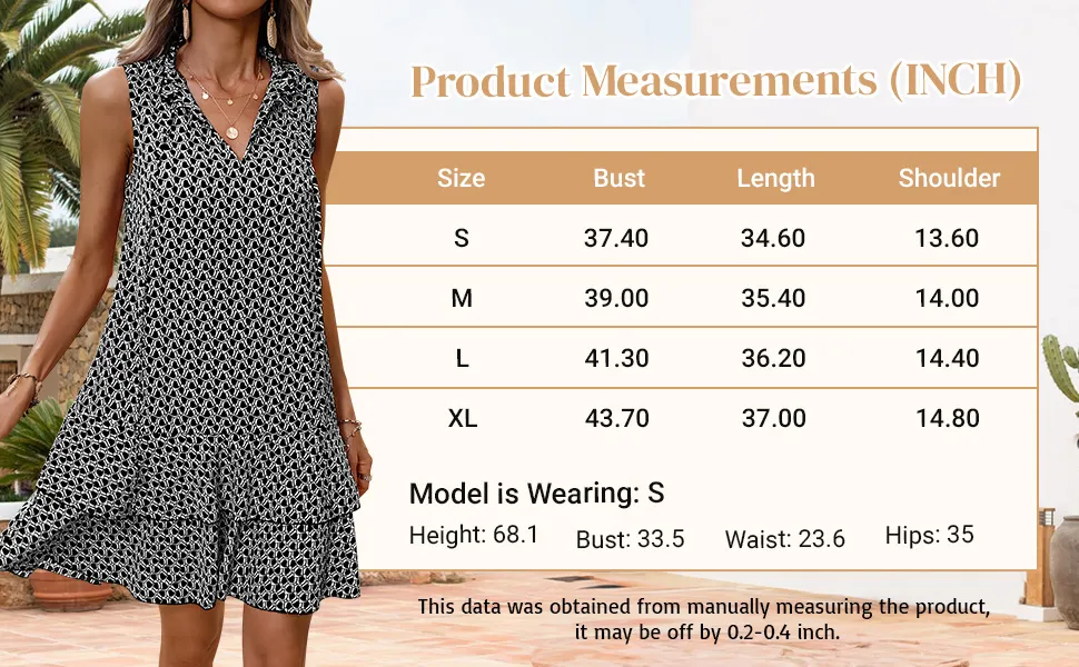 SweatyRocks Women's Print Casual Smock Dress Tiered Ruffle Hem Dress