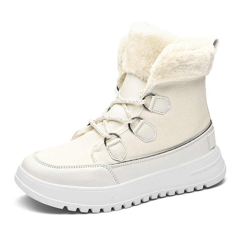 Nine o'clock New Arrivals Women Snow Boots Winter Fashion Warm Lined Female Flats Shoes Soft Comfort Botas Mujer Big Size 36-42