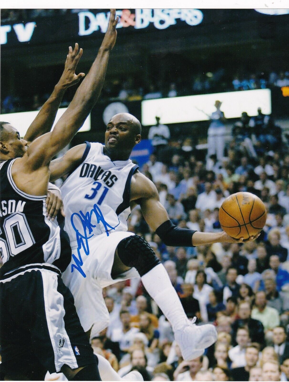 NICK VAN EXEL DALLAS MAVERICKS ACTION SIGNED 8x10