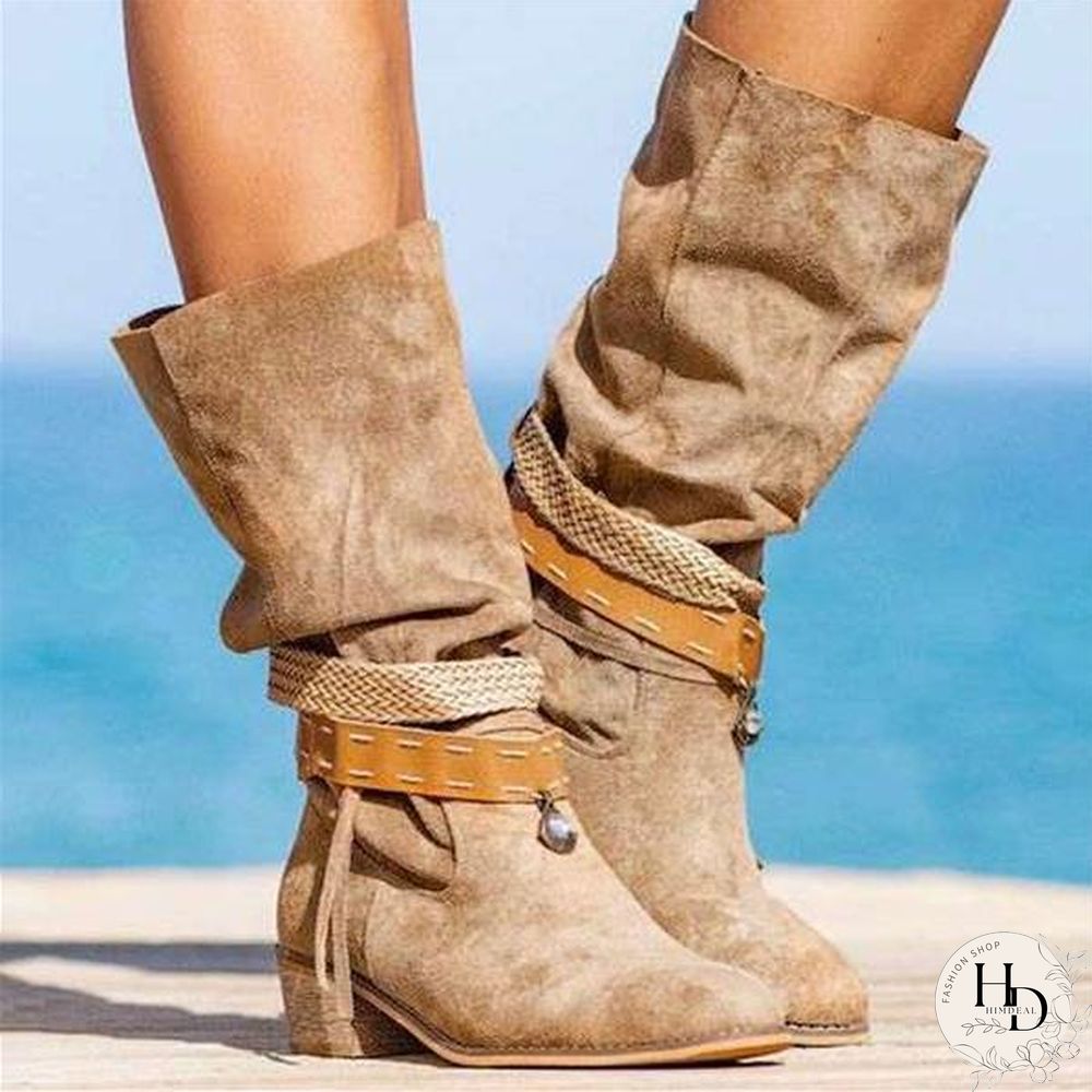 Leisure Khaki Pointed Toe Boot