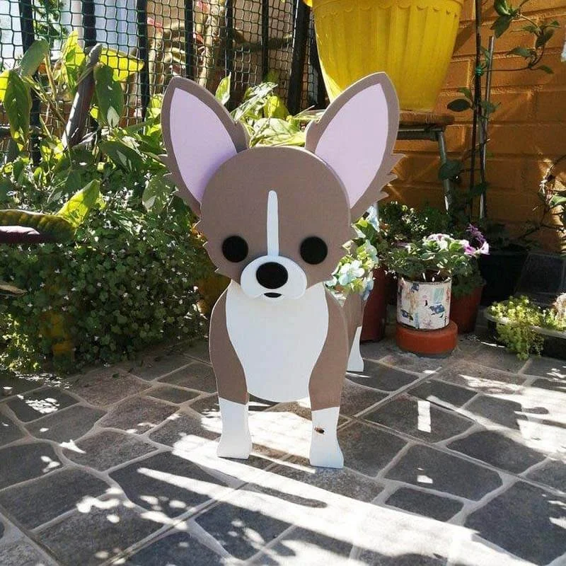VigorDaily Chihuahua Dog Planter AP001