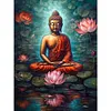 [Multi-Style]Bouddha Religieux -Peinture Diamant Ronde Compl&egrave;te-30*40CM