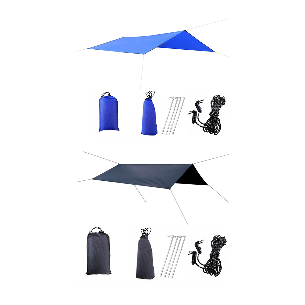 

Tent Tarp Waterproof Windproof Outdoor Camp Sunshade Beach Picnic Shelter, Blue, 501 Original