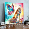 Framed Diamond Painting - Special Shaped - High Heel (25x25cm)