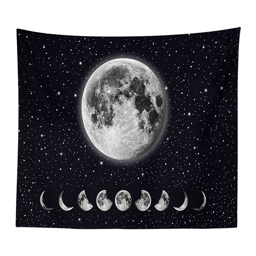 

Moon Printed Wall Hanging Tapestry Floor Carpet Bedspread Beach Mat (02 M, 501 Original