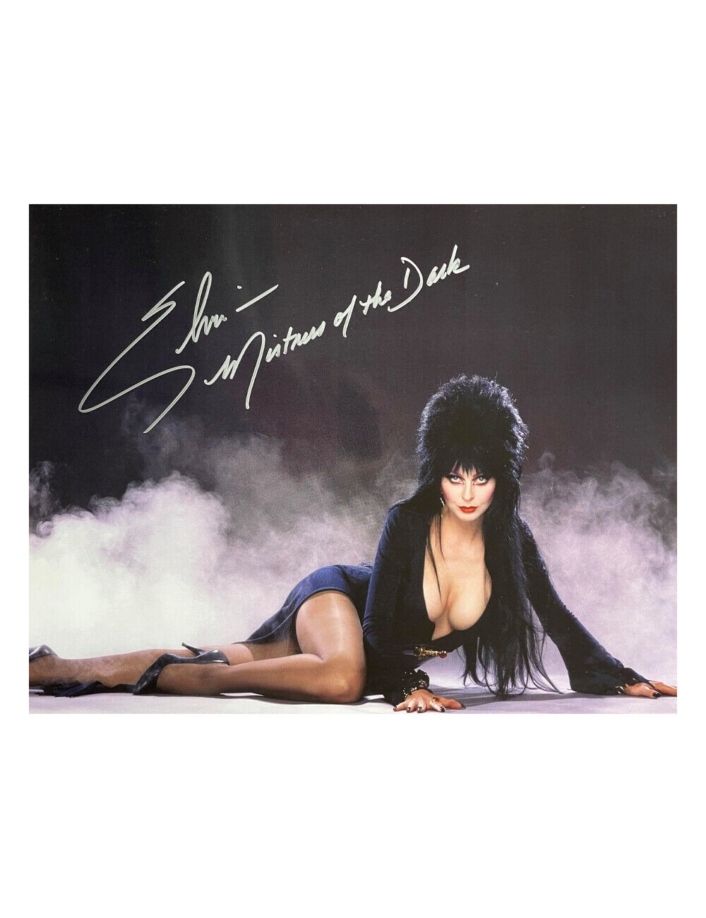 16x12 Elvira Print Signed by Cassandra Peterson 100% Authentic With COA