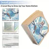 Acrylic Napkin Holder Diamond Painting Kit for Home Table Decor (Blue Elf Girl)