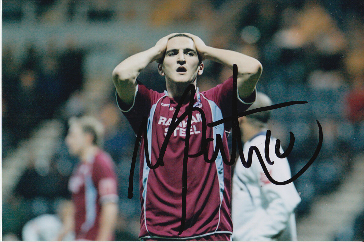 SCUNTHORPE UNITED HAND SIGNED MARTIN PATERSON 6X4 Photo Poster painting 1.