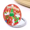 DIY Double Sided Special Shape Diamond Painting Compact Mirror Kit (Christmas Gifts)