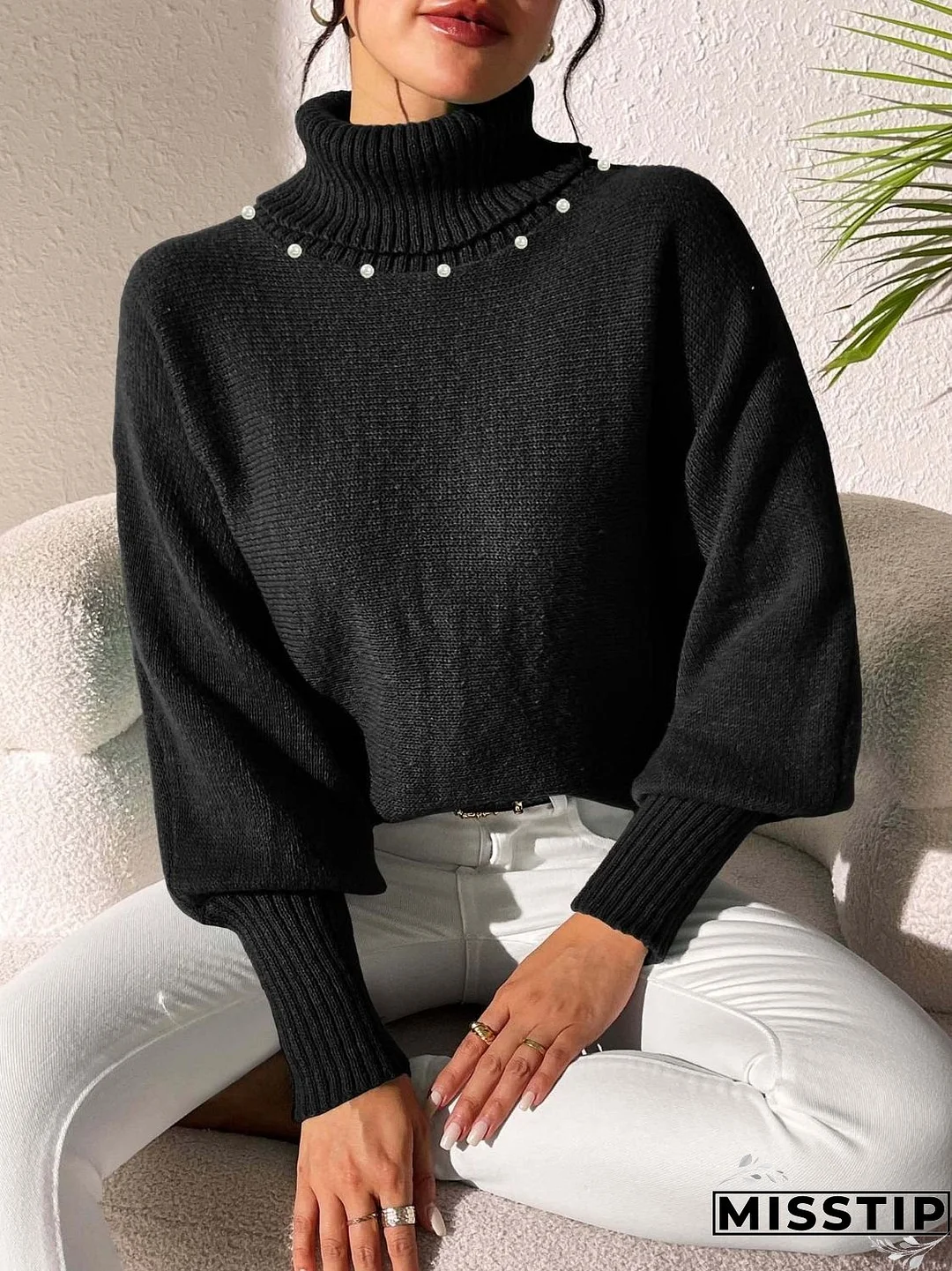 Turtleneck Long Sleeve Sweater