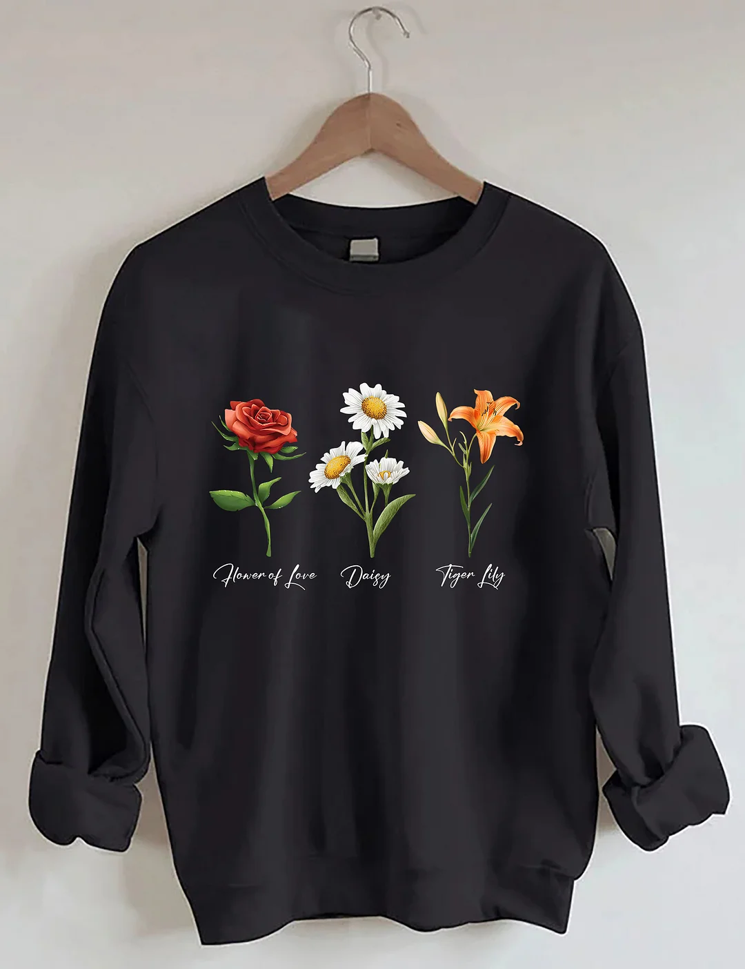 Flower Of Love Daisy Tiger Lily FDT Sweatshirt