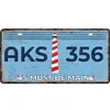 U.S. states - Car License(6*12Inch) - Garage