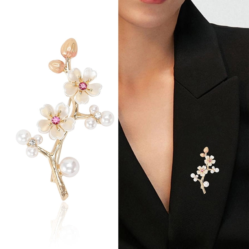 Minimalist Pin Flower Alloy Women’s Brooches
