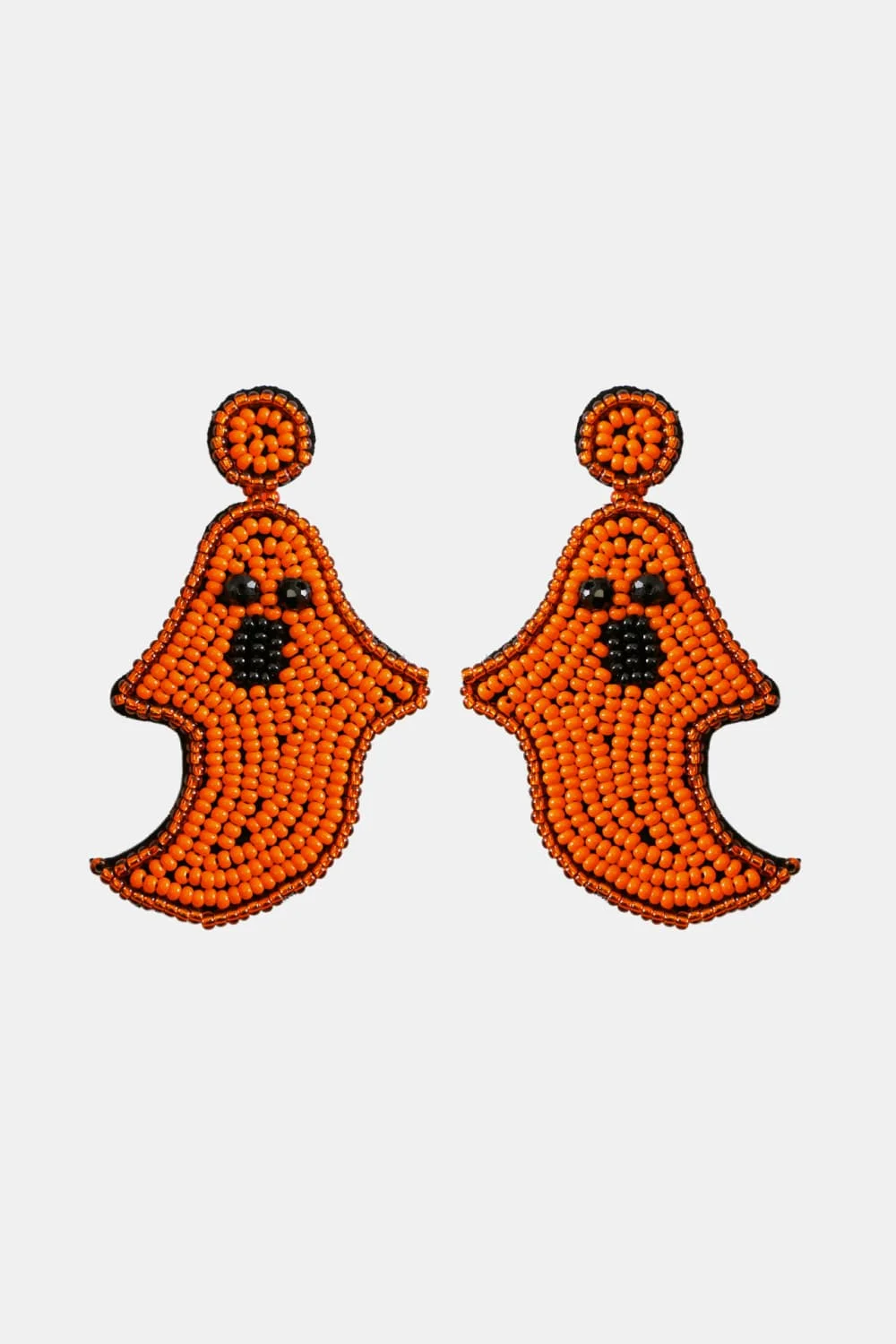 Back to school Ghost Shape Beaded Dangle Earrings