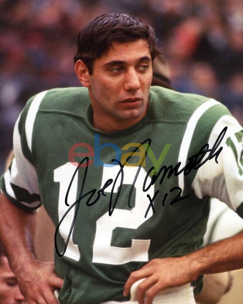 Joe Namath Signed 8x10 Photo Poster painting Autographed reprint