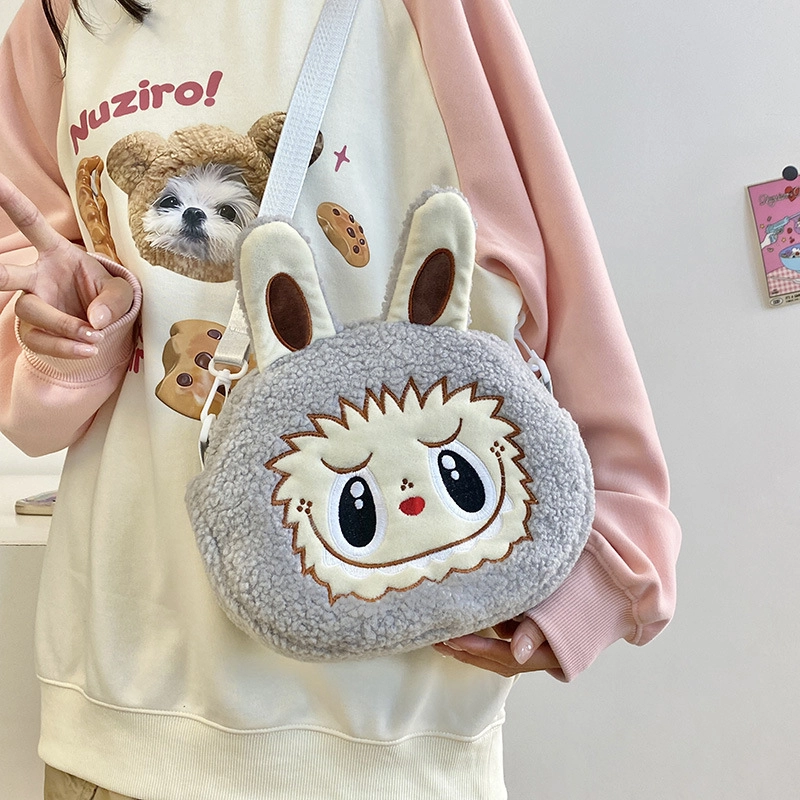 New Cartoon Bubble Mart Backpack Stuffed Bag City Paradise L Cloth Bag Diagonal Bag Children’s Bag
