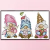 (Stamped/Counted) Dwarf-14CT Cross Stitch 32*18cm/12.6*7.09in