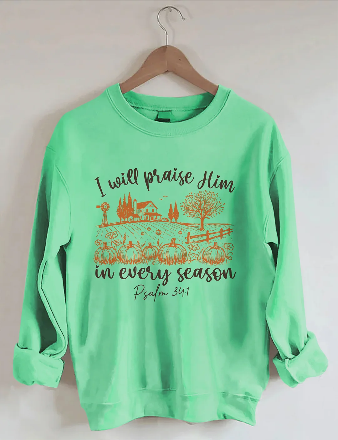Bible Verse Fall Pumpkin Sweatshirt