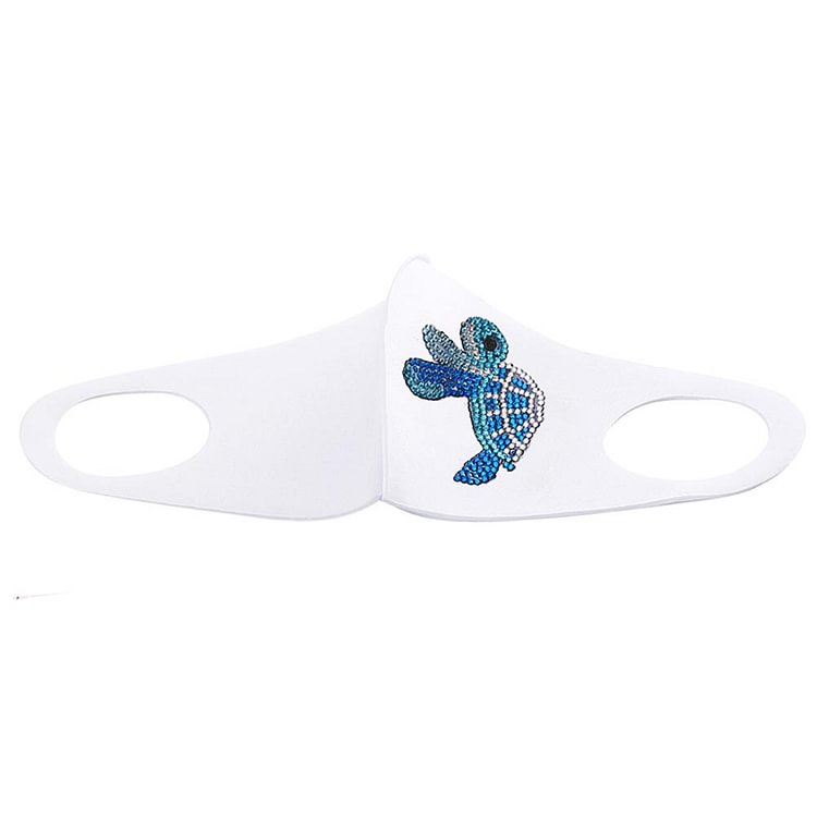 Color Turtle Decoration Women Mask DIY 5D Mosaic Part Drill Cute Face Mask