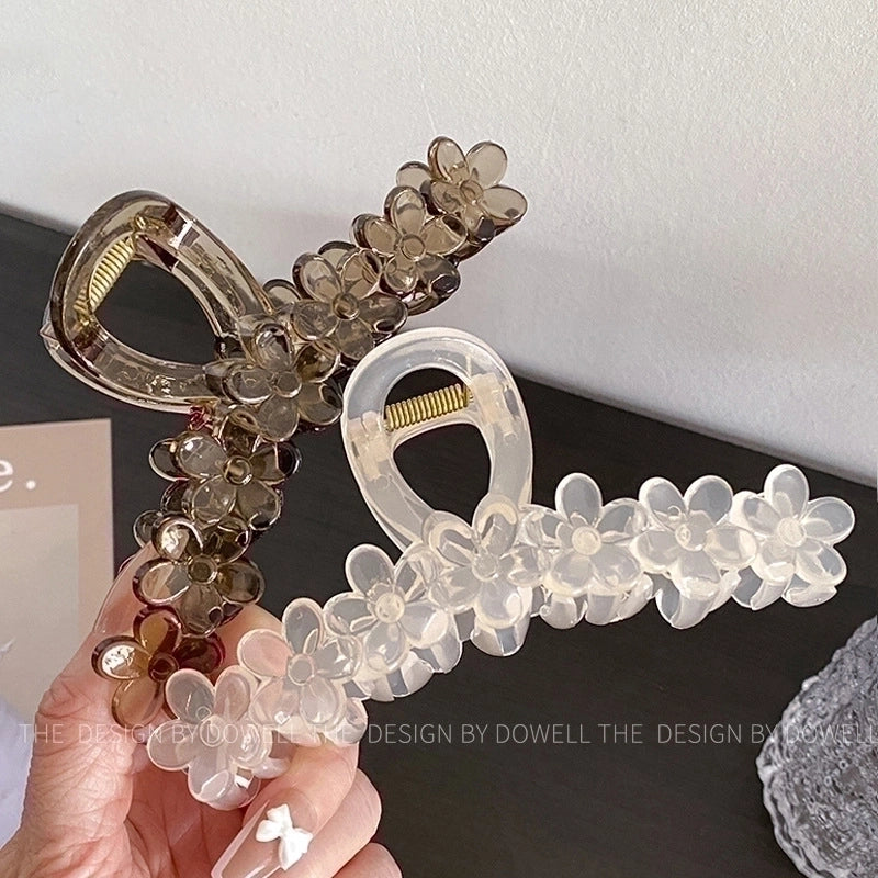 Ig Style Flower Resin Hair Claws