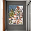 Christmas Eve Rabbit-11CT Stamped Cross Stitch 55*70cm/21.65*27.56in(Big Size) tapestrymarket