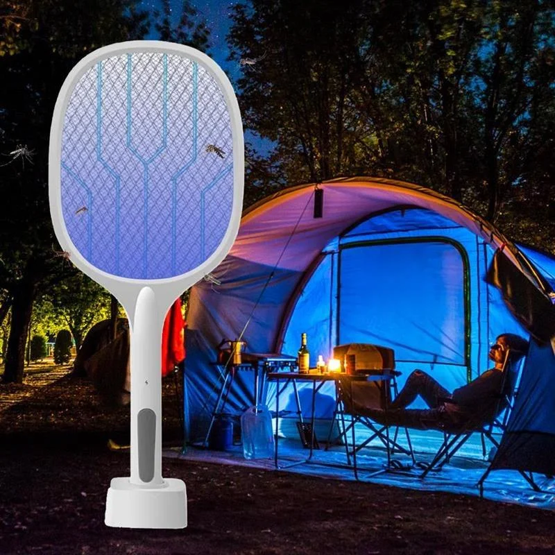 2 In 1 Led Electric Mosquito Swatter : Enjoy A Quiet, Mosquito-free Summer