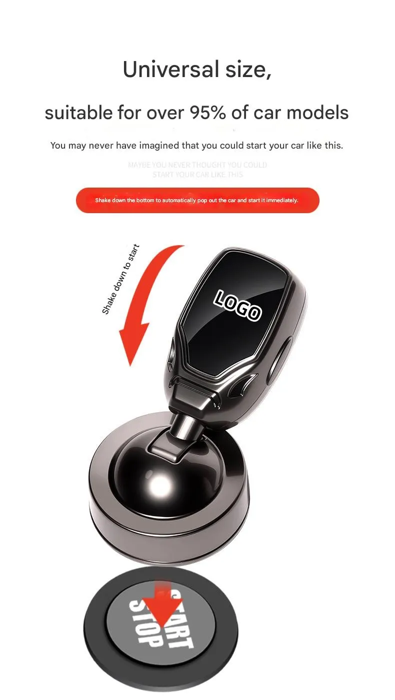 Car mecha-style one-button start lever