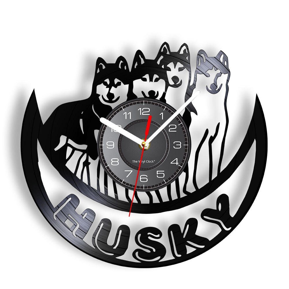 

Siberian Husky P - Vinyl Record Wall Clock - Without LED, 501 Original