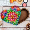(US Only)Wood DIY Diamond Painting Jewelry Organizer Box Kit for Adults Kids (Mandala)